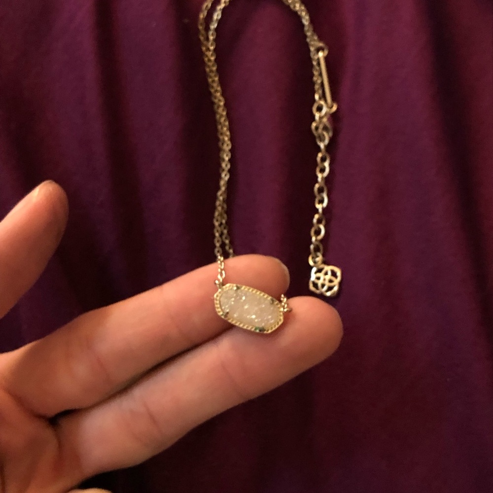 Tory Burch iridescent white necklace